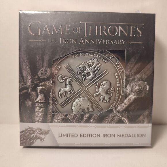 Game Of Thrones Iron Medallion Official Metal Card Ingot Collectible Figurine - Picture 1 of 3